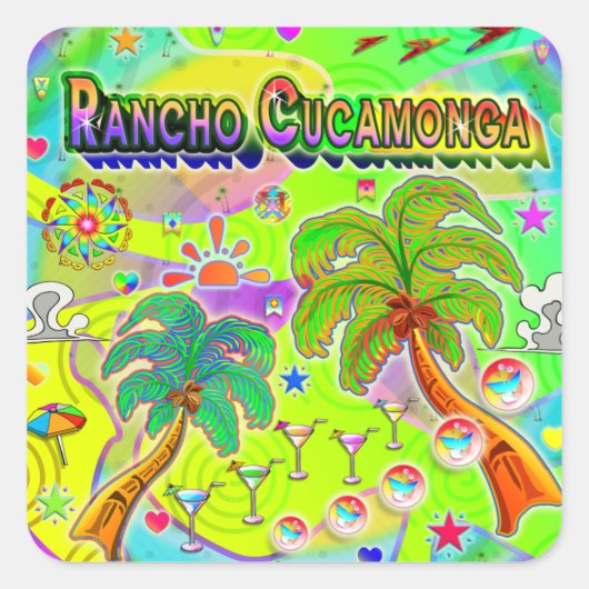 Rancho Cucamongaマインドフォーカスシール スクエアシール (正面)