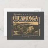 RANCHO CUCAMONGA CALIFORNIA - CUCAMONGA PEAK ポストカード (正面/裏面)
