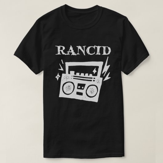 RANCIDバンドグッズラジオ Tシャツ (デザイン正面)
