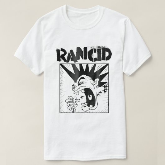 Rancid公式の商品マイク Tシャツ (デザイン正面)