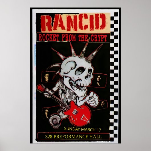 Rancid, Rocket from the Crypt Club Gig Poster ポスター (正面)