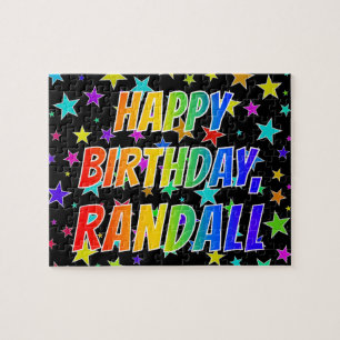 "RANDALL"名、おもしろい"ハッピーバースデー" ジグソーパズル