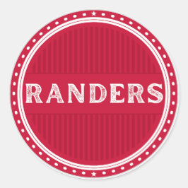 Randers City Pride エンブレム - デンマークのアイデンティティ ラウンドシール