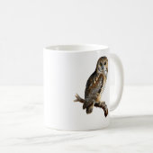 “Randolph” - 見守る静寂、フクロウの肖像 コーヒーマグカップ (正面右)