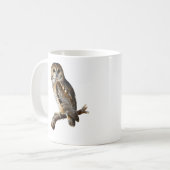 “Randolph” - 見守る静寂、フクロウの肖像 コーヒーマグカップ (正面左)