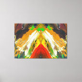 Random Abstract Brushstroke Composition by Lukian キャンバスプリント (正面)