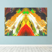 Random Abstract Brushstroke Composition by Lukian キャンバスプリント (インサイチュ (ウッドフロア))