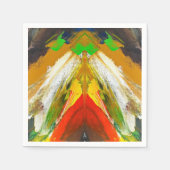 Random Abstract Brushstroke Composition by Lukian スタンダードカクテルナプキン (正面)