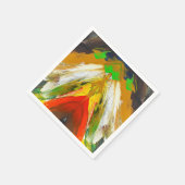 Random Abstract Brushstroke Composition by Lukian スタンダードカクテルナプキン (角)