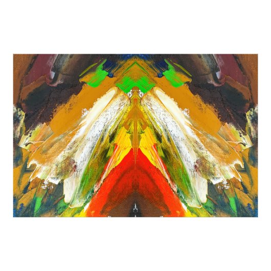 Random Abstract Brushstroke Composition by Lukian フォトプリント (正面)