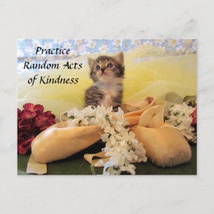 Random Act of Kindessはがき – Ballerina Cat ポストカード