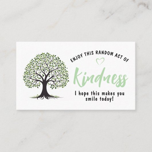 Random Act of Kindness カード | Kindness Tree ミニカード (正面)