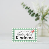 Random Act of Kindness ビジネスカード | お礼をどうぞ (スタンド正面)
