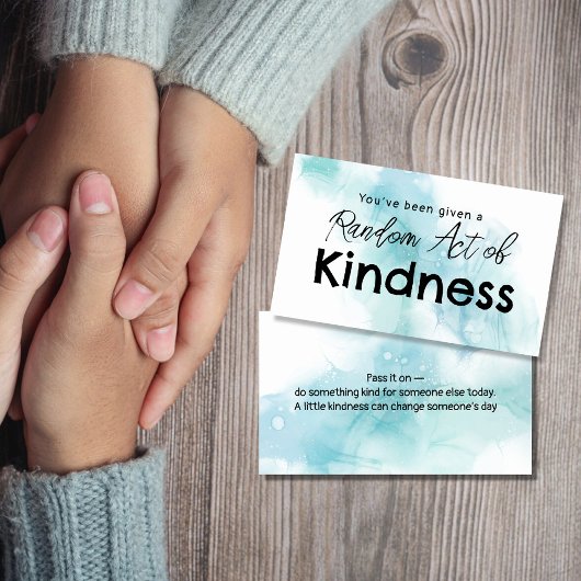 Random Act of Kindness ビジネスカード | お礼をどうぞ