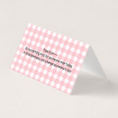 Random Act of Kindness ビジネスカード | お礼をどうぞ (裏面)