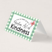 Random Act of Kindness ビジネスカード | お礼を次の人に (正面)
