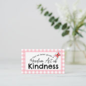 Random Act of Kindness ビジネスカード | お返しはあなたに (スタンド正面)