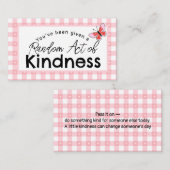 Random Act of Kindness ビジネスカード | お返しはあなたに (正面/裏面)