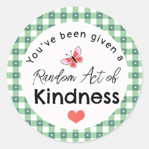 Random Act of Kindness 名刺   お礼のお返しに ラウンドシール
