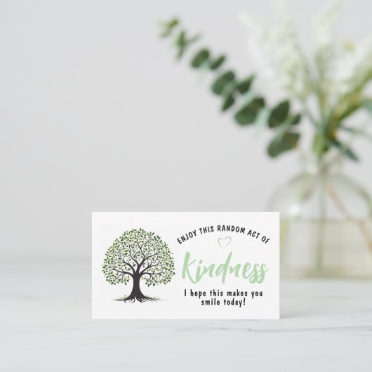 Random Act of Kindness Card | Kindness Tree Mini  名刺 (スタンド正面)