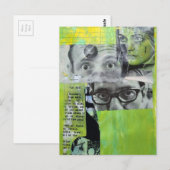 Random Collage Vintage Faces ポストカード (正面/裏面)