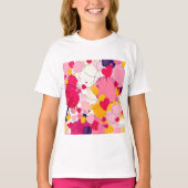 "Random Love Thoughts" - Colourful Abstract Tシャツ (正面)