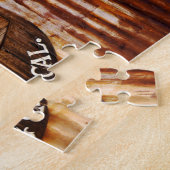 Randsburg Californiaの旧郵便局サイン ジグソーパズル (側面)