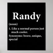 Randy Name Definition Funny D  ポスター (正面)
