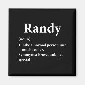 Randy Name Definition Funny D マグネット (正面)