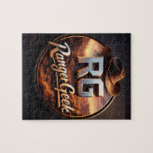 Range geek western style logo jigsaw ジグソーパズル (横)
