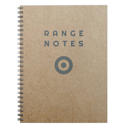 Range Notes - Shooting Range Logbook ノートブック (正面)