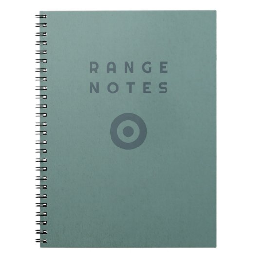 Range Notes - Shooting Range Logbook ノートブック (正面)