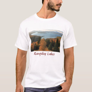 Rangeley湖の地域のMooselookmeguntic湖 Tシャツ