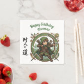 Ranger Archer RPG Hunter Anime Chibi Game Birthday スタンダードカクテルナプキン (インサイチュ)