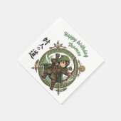 Ranger Archer RPG Hunter Anime Chibi Game Birthday スタンダードカクテルナプキン (角)