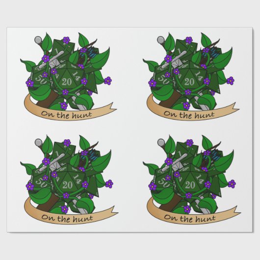 Ranger Dice Design ラッピングペーパー (フラット)