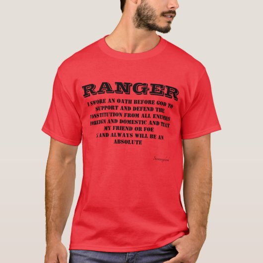 RANGER OathTシャツTシャツ Tシャツ (正面)