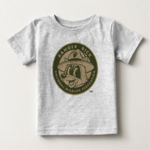 Ranger Rick Ranger Rick Khaki Logo ベビーTシャツ