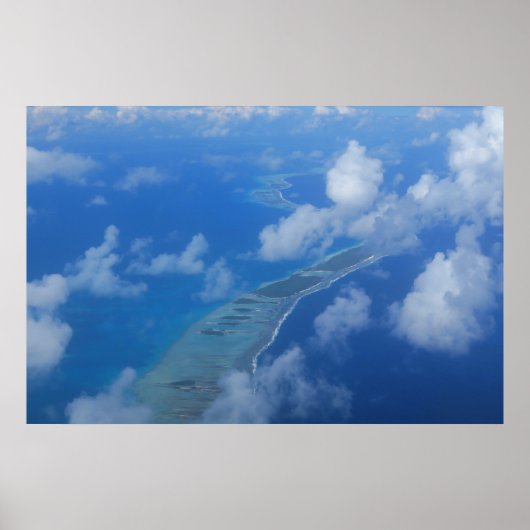 Rangiroa airplane view ポスター (正面)
