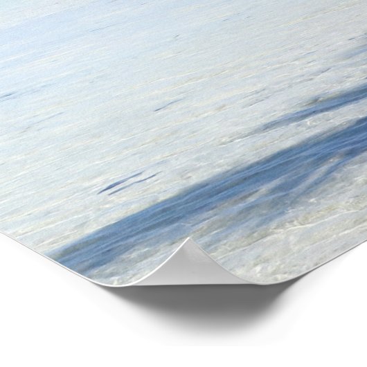 Rangiroa Blue Lagoon Palm trees ポスター (角)