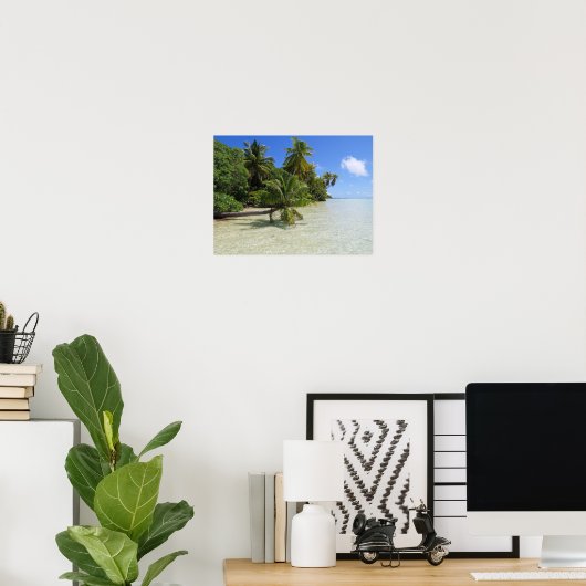 Rangiroa Palm Trees ポスター (ホームオフィス)