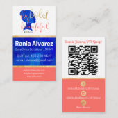 Raniaのために確保される 名刺 (正面/裏面)