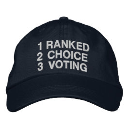 Ranked Choice Voting 刺繍入りキャップ