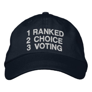 Ranked Choice Voting 刺繍入りキャップ