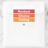 Ranked Choice Voting 3 Stripes スクエアシール (バッグ)
