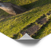 Rano Raraku、Rapa Nui、Easter Island、チリ ポスター (角)