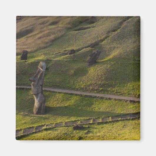 Rano Raraku、Rapa Nui、Easter Island、チリ マグネット (正面)
