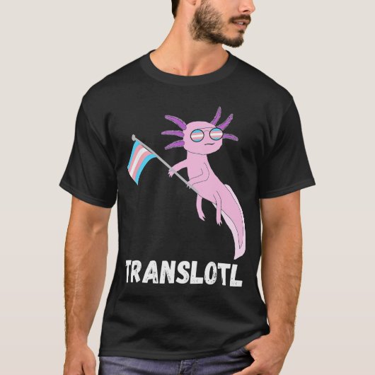 rans axolotlランセクシャルメキシコのサラマンダーLGB Tシャツ (正面)
