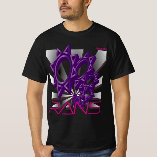 RANS Pop Out T-shirt P040007Y003AME Black Tシャツ (正面)