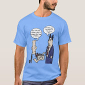 Rant Cartoon Men's Blue Tシャツ (正面)